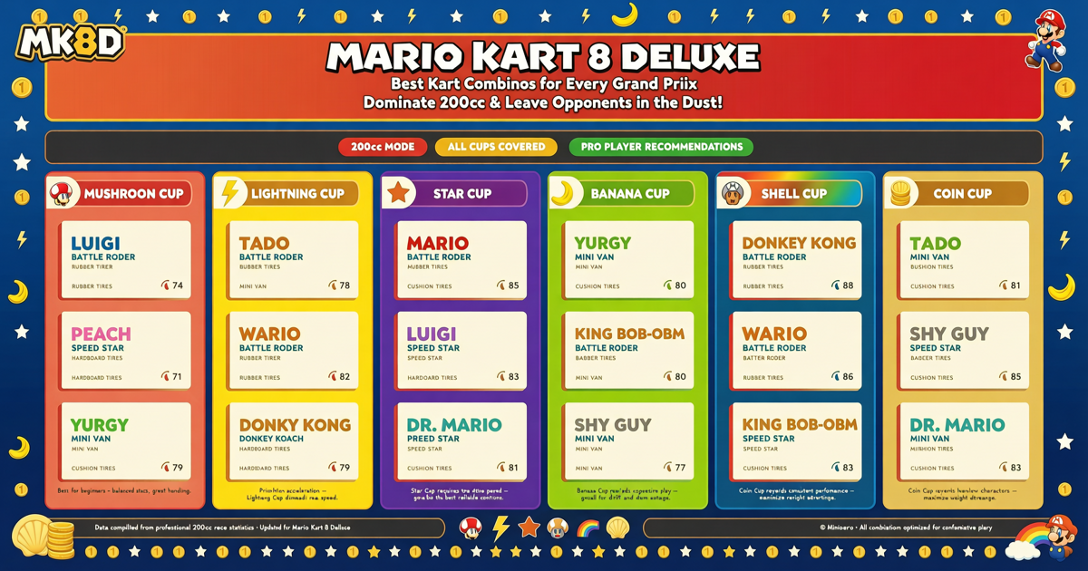 Mario Kart 8 Deluxe: Best Kart Combos for Every Grand Prix